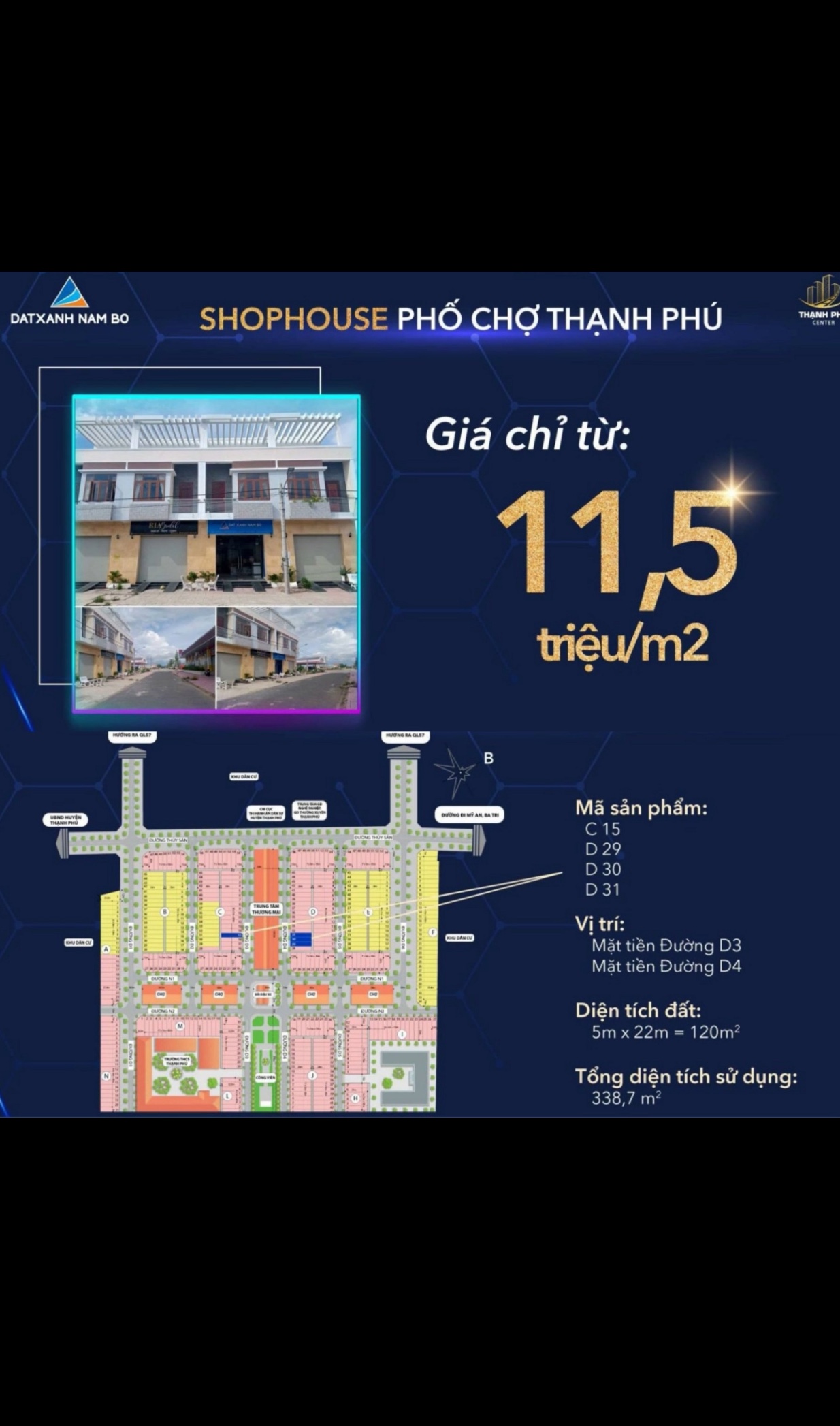 Mở bán shophouse phố chợ tiềm năng tăng giá không giới hạn