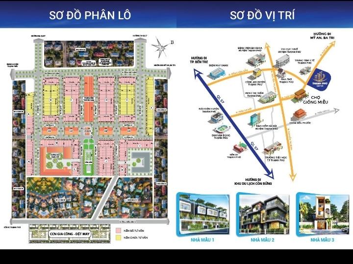 Bán đất 120m² đường dẫn ra KCN Thạnh Phú,