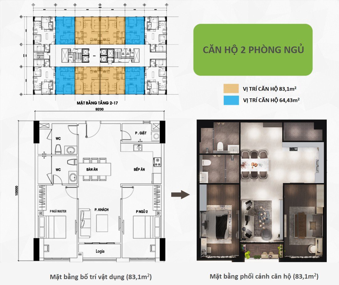 CĂN HỘ CAO CẤP 64M2 2PN KĐT HƯNG PHÚ TRUNG TÂM TP BẾN TRE