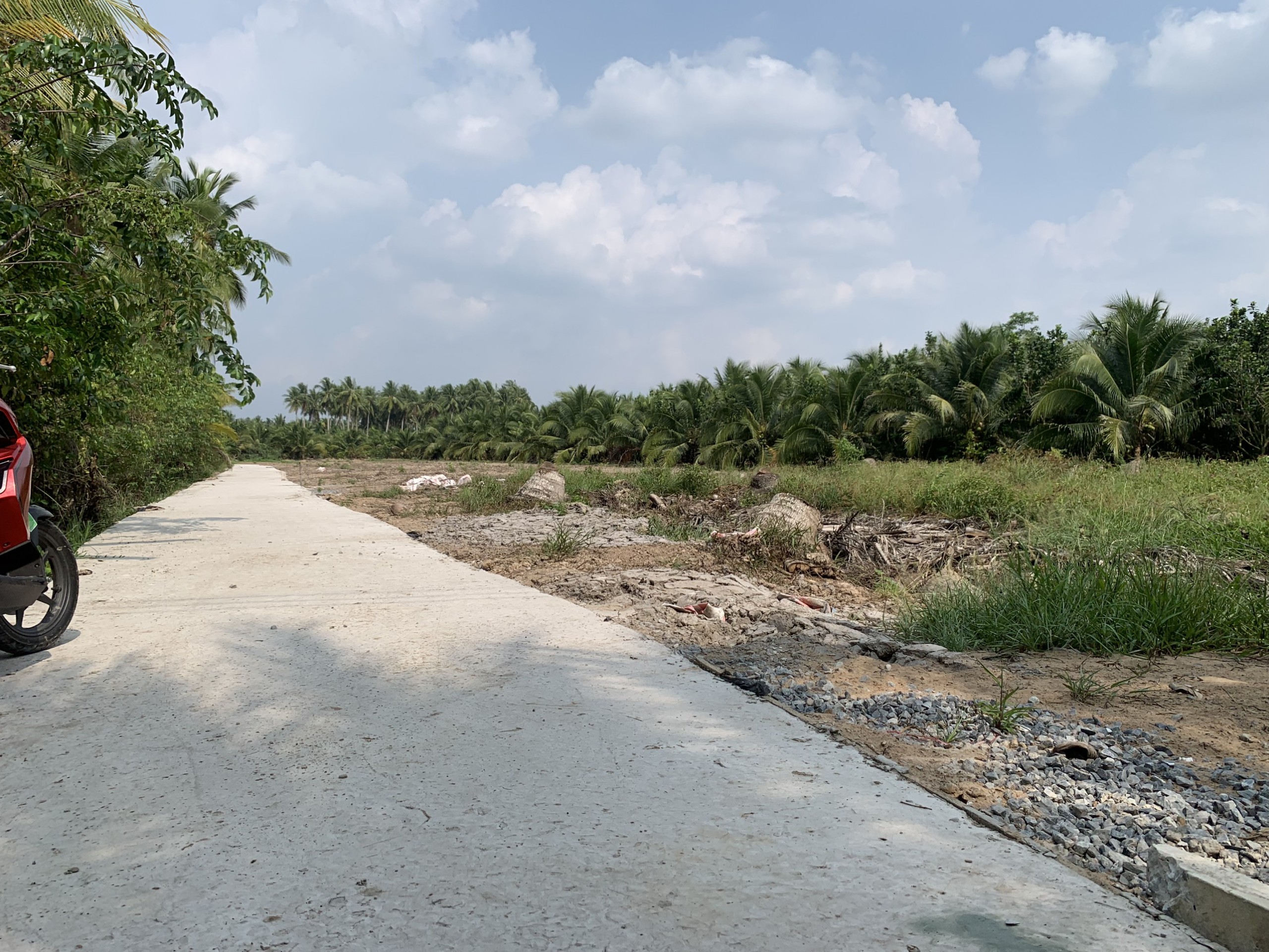 Chính chủ bán đất Long Hoà, 2 mặt tiền đường, 134m2 có 50m2 thổ cư, gần KCN Phú Thuận, Bình Đại
