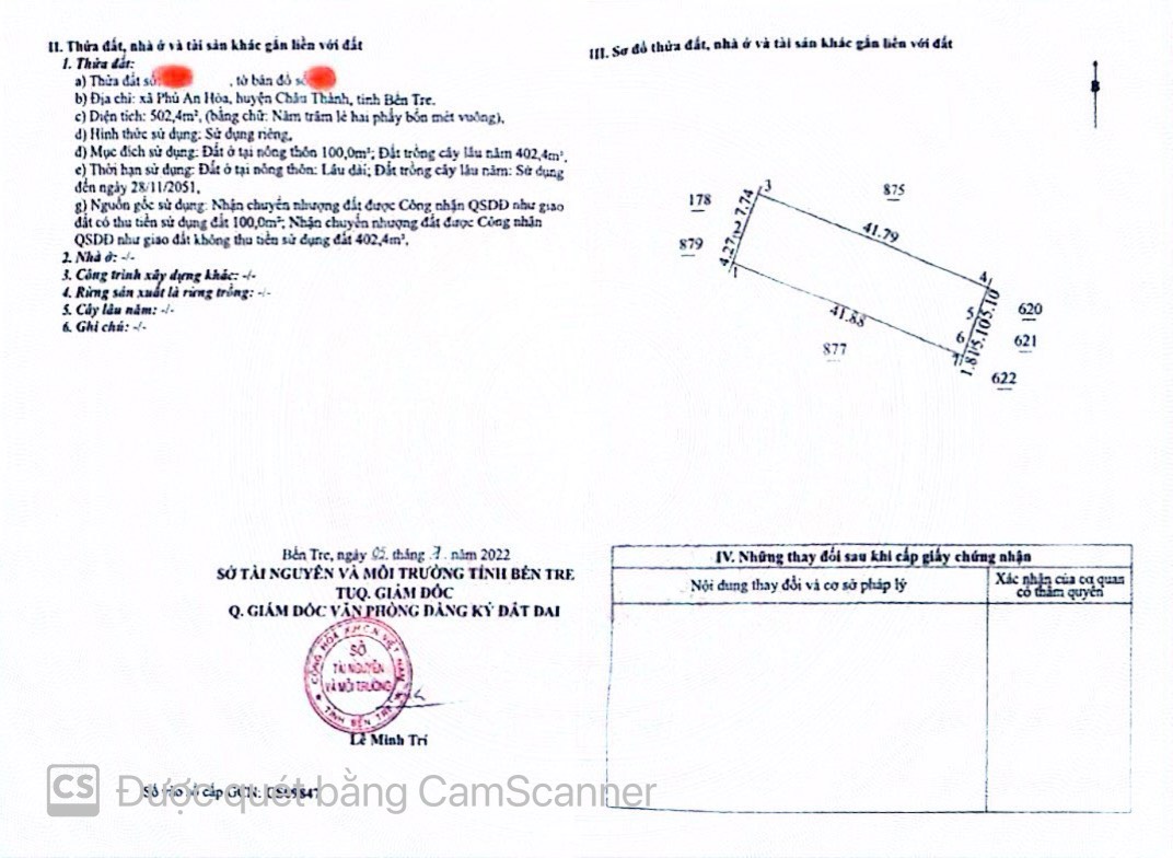 ĐẤT THỔ CƯ ĐƯỜNG Ô TÔ PHÚ AN HÒA GẦN KCN GIAO LONG