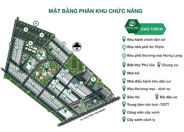 SHOPHOUSE KINH DOANH MẶT TIỀN CÔNG VIÊN KĐT HƯNG PHÚ TP BẾN TRE